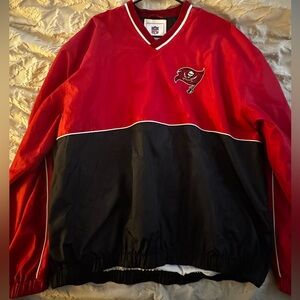 Tampa Bay Buccaneers NFL pull over side zip jacket.